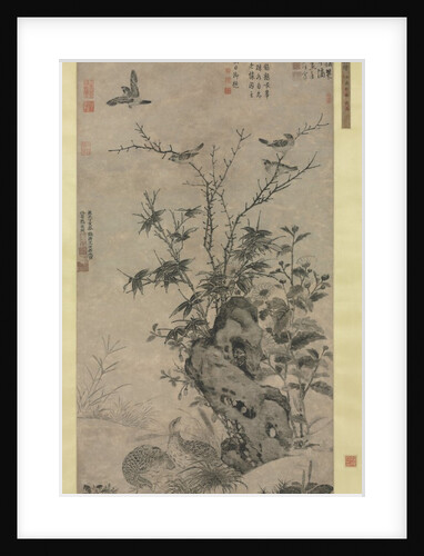 Quails and Sparrows in an Autumn Scene, 1347 by Wang Yuan