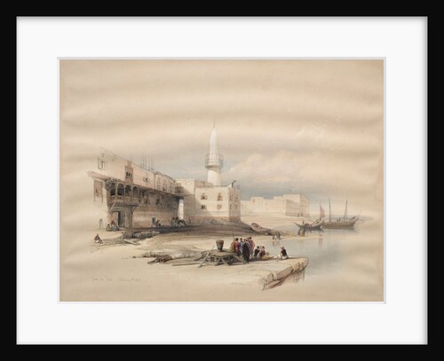 Quay at Suez, 1839 by David Roberts