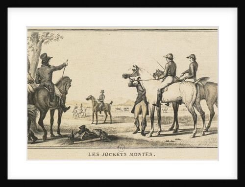 Racing Scenes: The Jockey Mounting the Horse by Carle Vernet; Jazet and Aumont