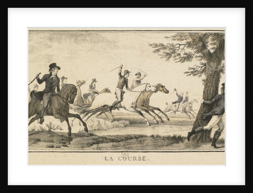 Racing Scenes: The Race by Carle Vernet