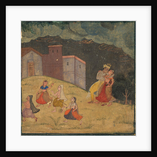 Radha and Krishna Caught in a Storm, c.1615-1620 by Unknown