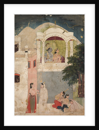 Radha and Krishna Seated on a Balcony, c. 1760 by Unknown