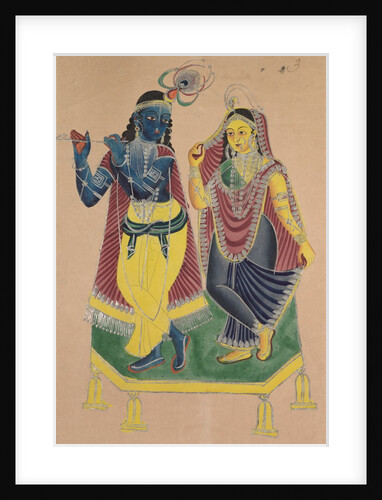 Radha and Krishna, 1800s by Unknown