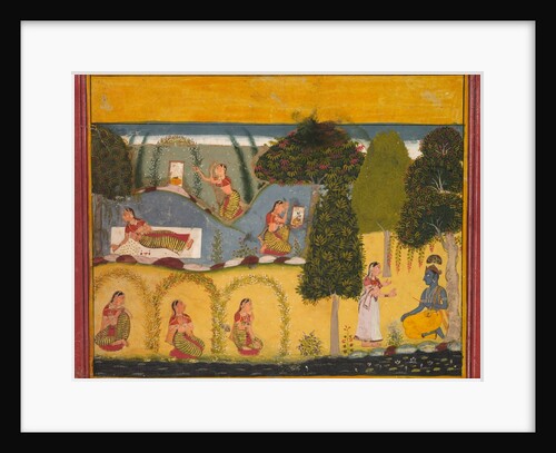 Radha Awaiting Reconciliation with Krishna, from a Gita Govinda of Jayadeva, c. 1680 by Unknown