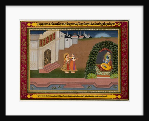 Radha?s Confidante Brings Her to Krishna, c. 1790-1800 by Unknown