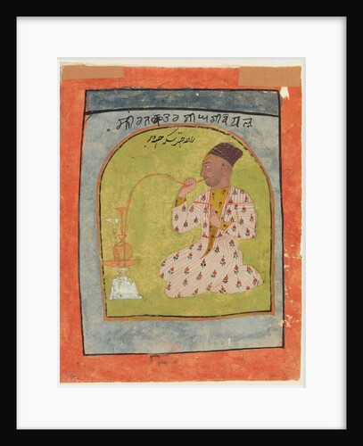 Raja Chattar Singh smoking, c. 1680 by Unknown