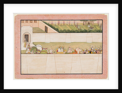 Rama?s Brothers Bharata and Shatrughna set out from Ayodhya to find Rama and Lakshmana…, 1775-80 by Unknown