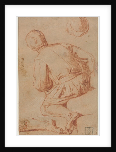 Rear View of Seated Man, late 1600s? by Carlo Vimercati