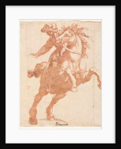 Rearing Horse and Rider, c. 1600 by Antonio Tempesta (attributed to)