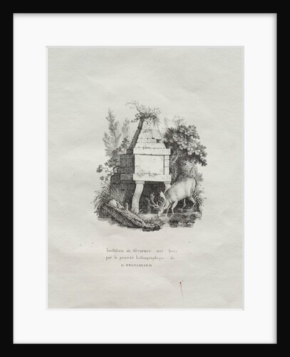 Receuil dessais lithographiques: Une fontaine imitant la gravure sur bois, c. 1816 by Godefroy Engelmann