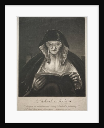 Rembrandt's Mother by James McArdell
