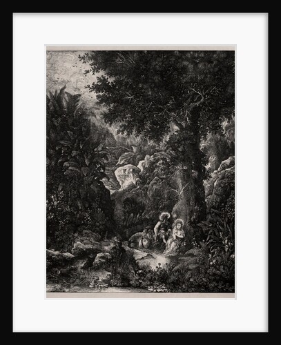 Rest on the Flight into Egypt with a Saddled Donkey, 1871 by Rodolphe Bresdin
