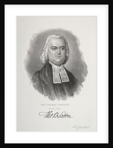 Rev. Thomas Barton by Max Rosenthal