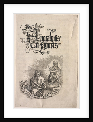 Revelation of St. John: Title Page to the Apocalypse, 1511 by Albrecht Dürer