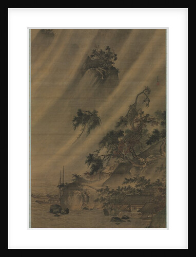 River Village in a Rainstorm, c. 1480-1507 by Lu Wenying