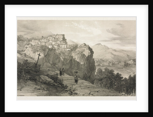 Rocca Giovane by Edward Lear