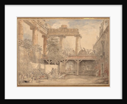 Roman Ruins, Villa Pamfili, 1774 by Hubert Robert