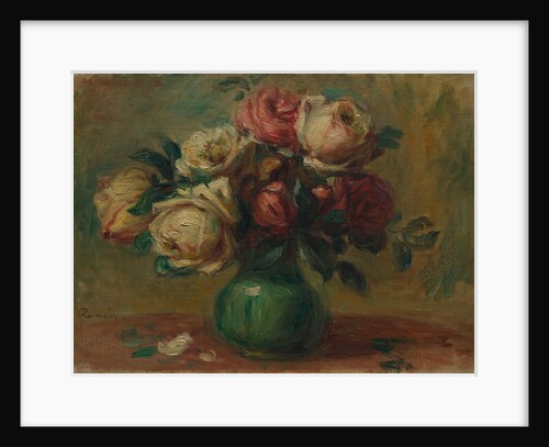 Roses in a Vase, c. 1890 by Pierre-Auguste Renoir
