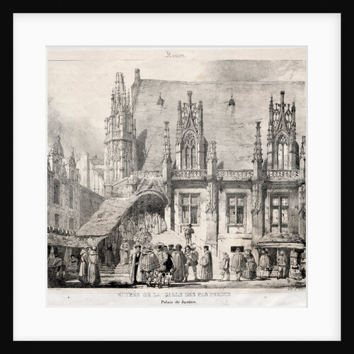 Rouen: Entrée de la Salle des Pas Perdus, Palais du Justice, 1824 by Richard Parkes Bonington