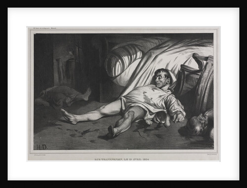 Rue Transnonain, le 15 April, 1834, 1834 by Honoré Daumier