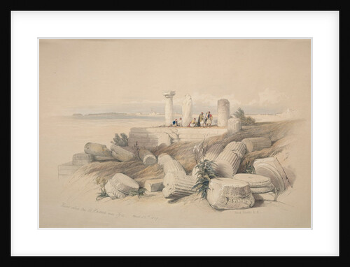 Ruins Called Om El Hamed near Tyre, 1839 by David Roberts