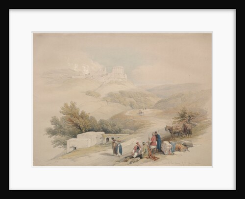 Ruins of the Church of St. John Sabaste, 1839 by David Roberts