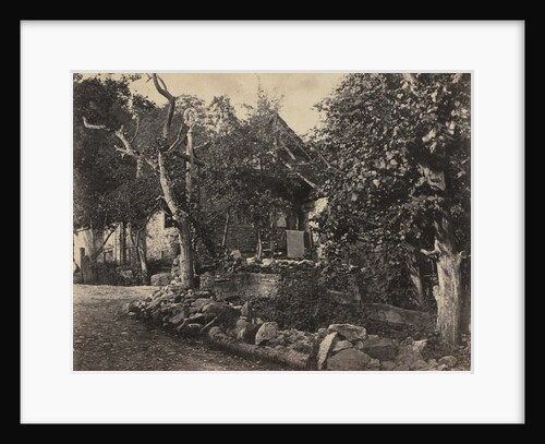 Rural Scene with Stone Building and Cross, c. 1857 by Charles-Fortunat-Paul-Casimir Perier