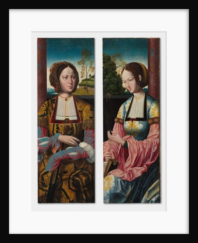 Saint Catherine and Saint Barbara, c. 1520 by Master of the Holy Blood