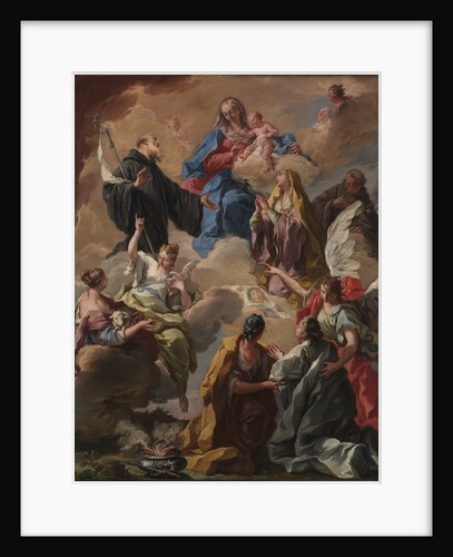 Saints Presenting a Devout Woman to the Virgin and Child, 1720s by Giovanni Battista Pittoni