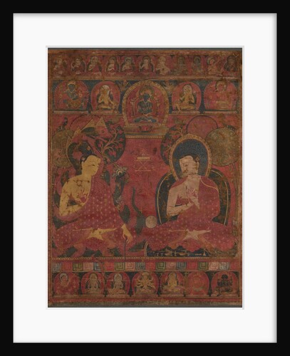 Sakyamuni with a Disciple Thangka, 14th century by Unknown