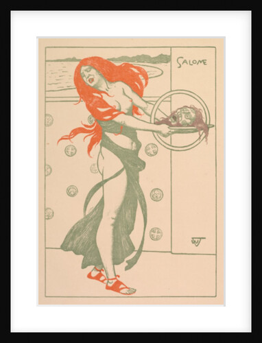 Salomé by Wilhelm Volz; Original lithographie Pan II 3