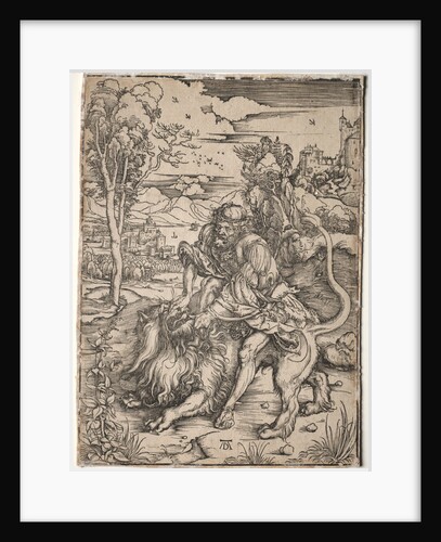 Samson Killing the Lion, c. 1496-1497 by Albrecht Dürer