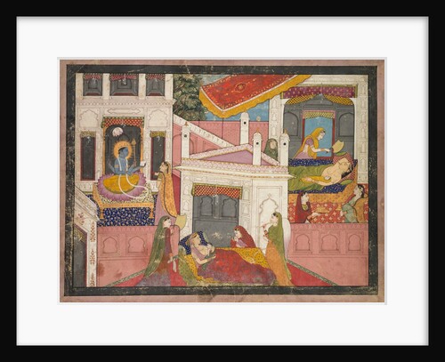 Scenes from the Birth of Krishna, c. 1840 by Unknown