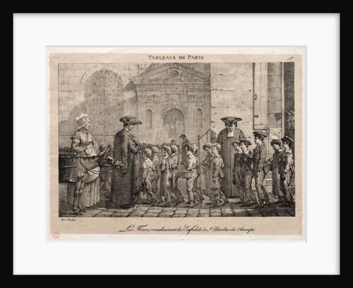 Scenes of Paris: The Brothers Conducting the Children to St. Nicholas of the Fields by Jean Henri Marlet