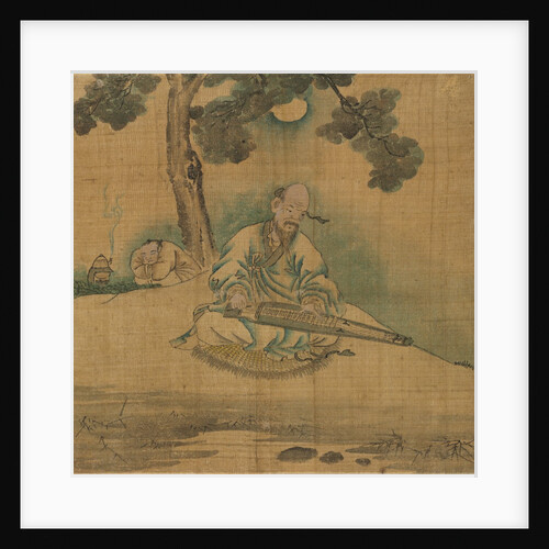 Scholar Playing a Qin, 1800s by Unknown