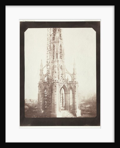 Scott Monument Under Construction, 1844 by William Henry Fox Talbot