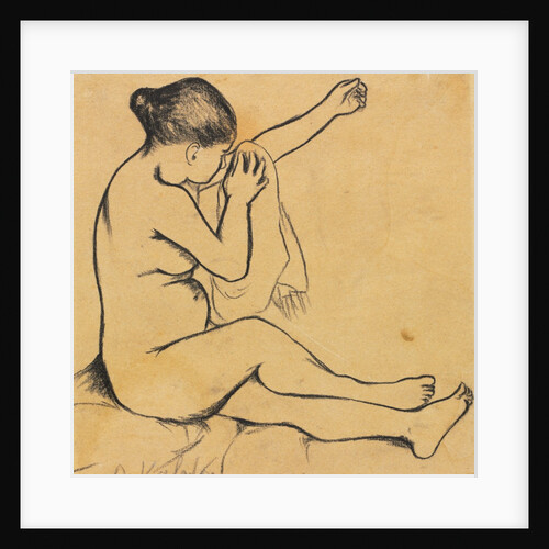 Seated Female Nude, first third 1900s by Suzanne Valadon