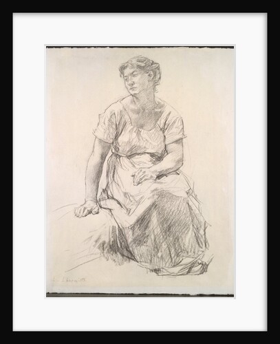 Seated Peasant Woman, c. 1885 by Léon Augustin Lhermitte