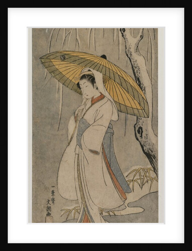 Segawa Kikunojo II as the Heron Maiden, 1770 by Ippitsusai Buncho