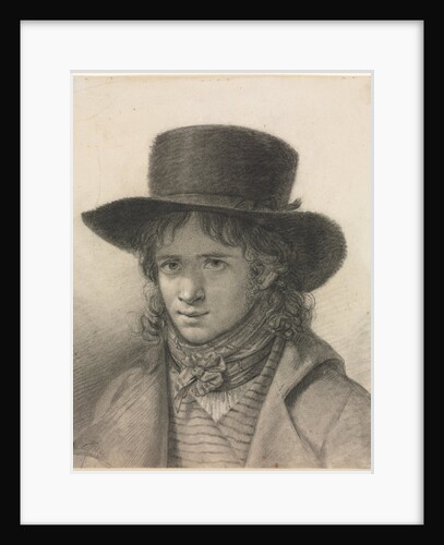 Self-Portrait in a Hat, c. 1790 by Anne-Louis Girodet de Roucy-Trioson