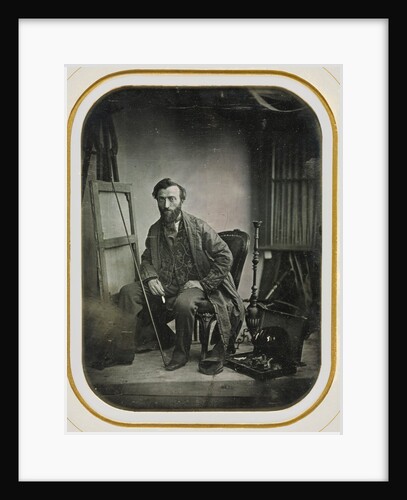 Self-Portrait in Painting Studio, c. 1843 by Camille Dolard