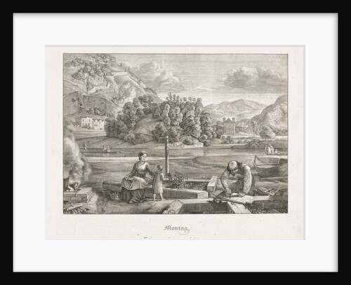 Seven Views in Salzburg and Berchtesgaden: Monday: Rosenecker Garden Salzburg, 1823 by Ferdinand Olivier