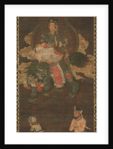 Shakyamuni Triad: Buddha Attended by Manjushri and Samantabhadra, late 1300s by Unknown