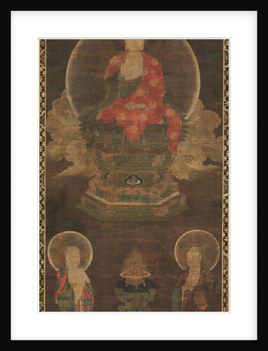 Shakyamuni Triad: Buddha Attended by Manjushri and Samantabhadra, late 1300s by Unknown