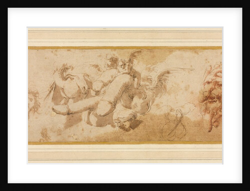 Sheet of Satirical Studies, c. 1650s by Salvator Rosa