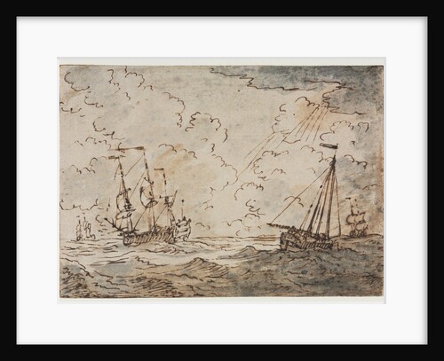 Ships at Sea, 17th century by Ludolf Backhuysen