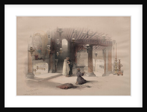 Shrine of the Nativity, Bethlehem, 1839 by David Roberts