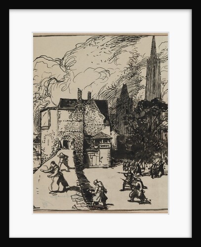 Siège des Maubeuge, 1914 by Auguste Louis Lepère