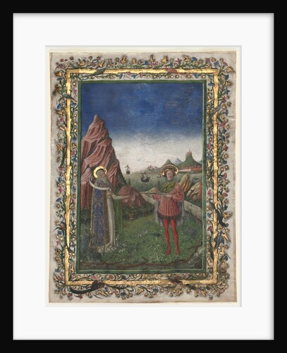 Single Leaf from a Missal: Two Male Saints, late 1400s by Unknown