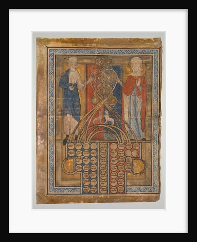 Single Leaf: Table of Consanguinity, c. 1200 by Unknown